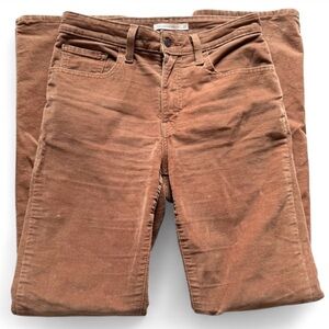 Levi 725 high rise bootcut corduroy pants